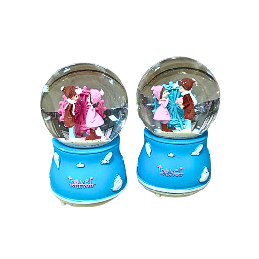 Orta Boy Mavi tema Işıklı Müzikli Karküresi