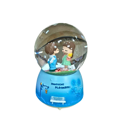 Orta Boy Işıklı Müzikli Kar Küresi