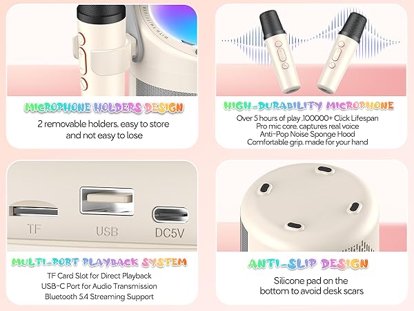 KARAOKE SPEAKER BLUETOOTH MÜZİK ALETİ