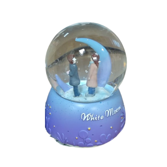 Kış Masalı Ay Model Orta Boy Kar küresi