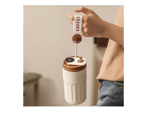 TERMOMETRELİ 450ML ÇELİK TERMOS