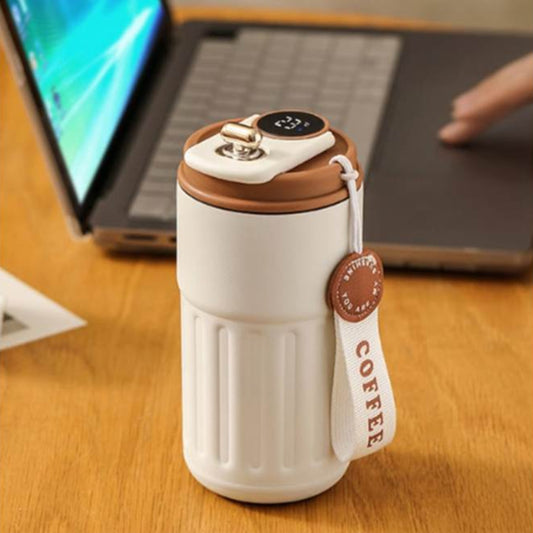 TERMOMETRELİ 450ML ÇELİK TERMOS