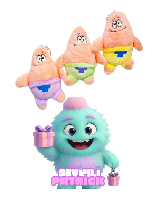 Peluş Patrick Anahtarlık