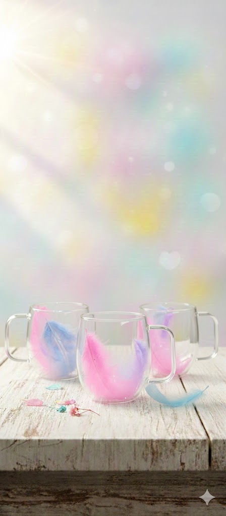 Tüylü Cidarlı Cam Bardak